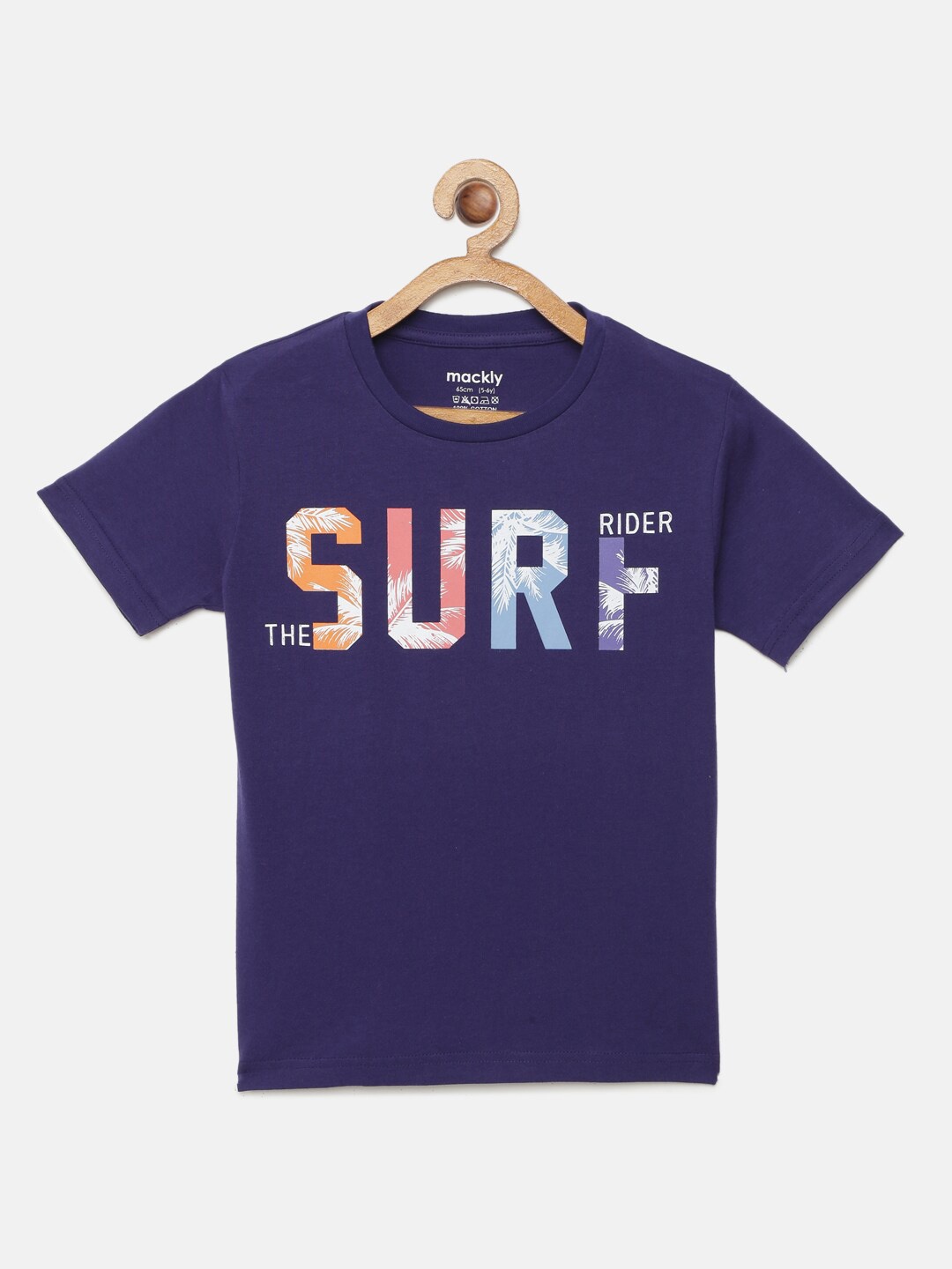 

mackly Boys Printed Pure Cotton Lounge T-shirt, Navy blue