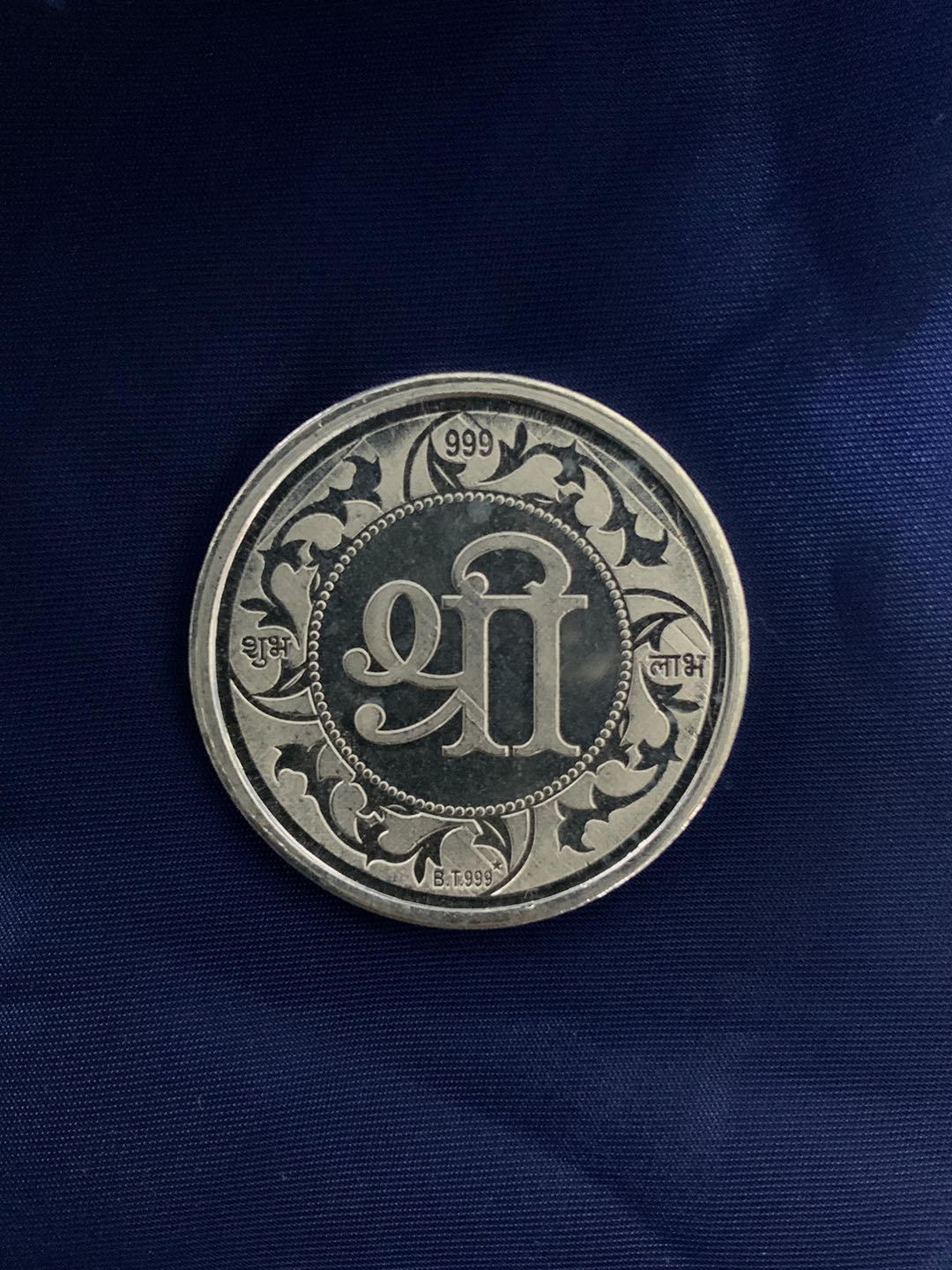 

ABDESIGNS 999 Pure Sterling Silver Shree Lakshmi Ganesh Coin- 10gm