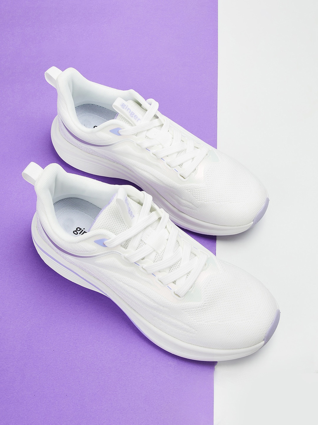 

Ginger by Lifestyle Women Textured Sneakers, White