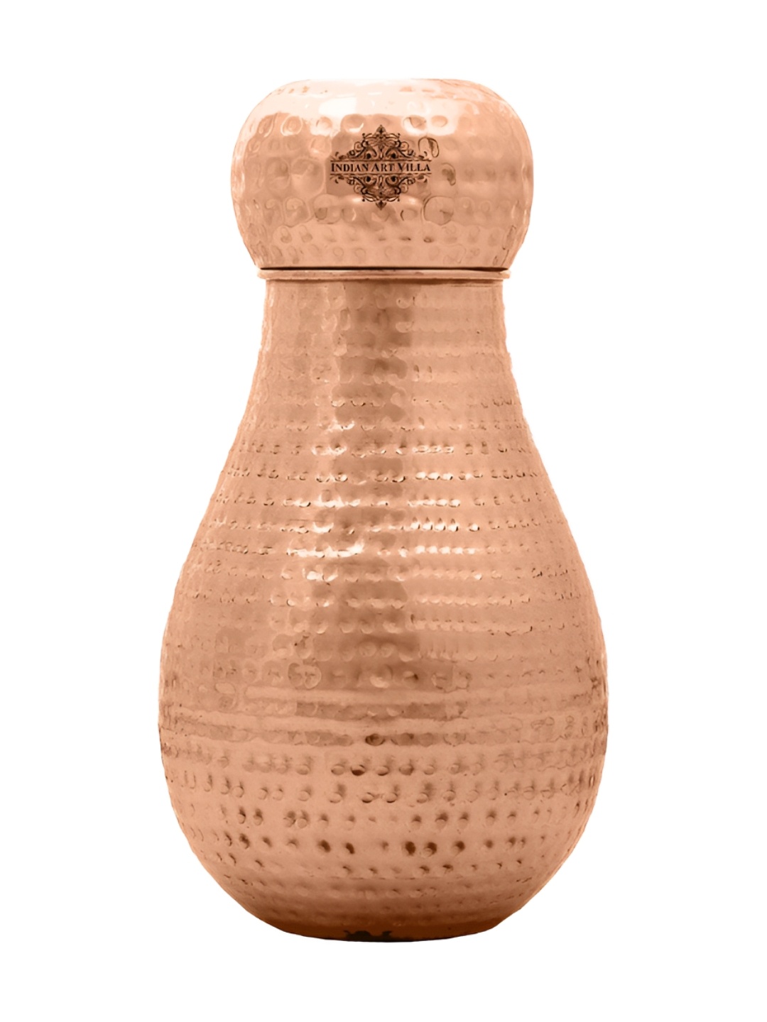 

INDIAN ART VILLA Brown Copper Textured Water Bottle 1.6 L