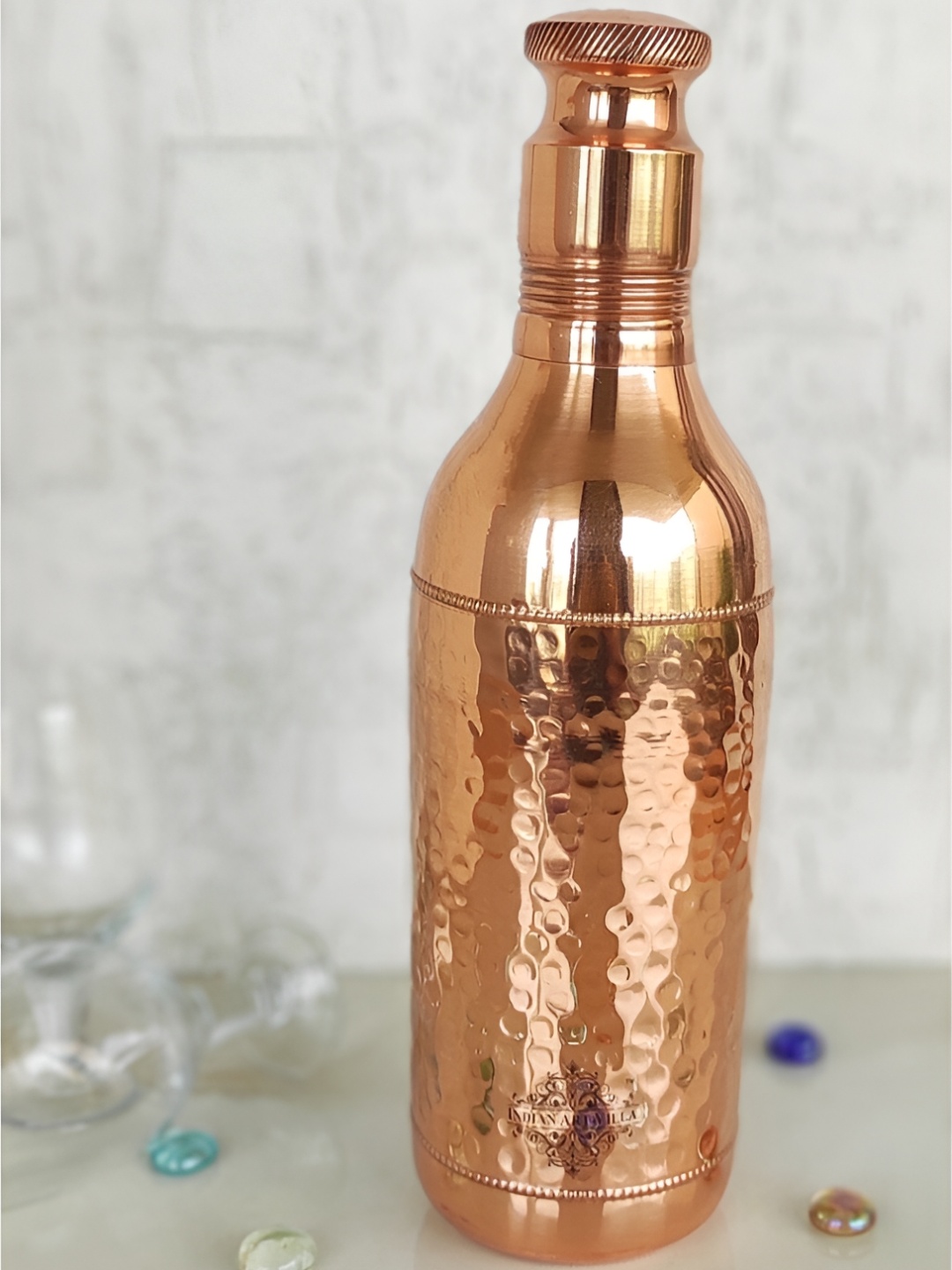 

INDIAN ART VILLA Copper Cocktail Shaker 1.5 L