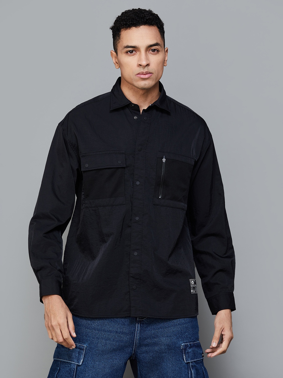 

Bossini Long Sleeves Casual Shirt, Black