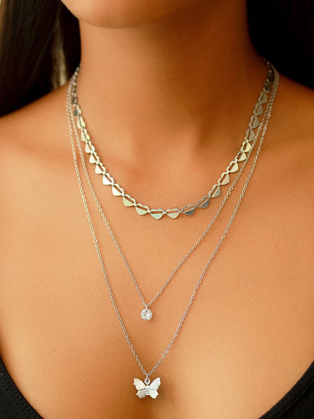 

Ayesha Silver-Plated Layered Necklace