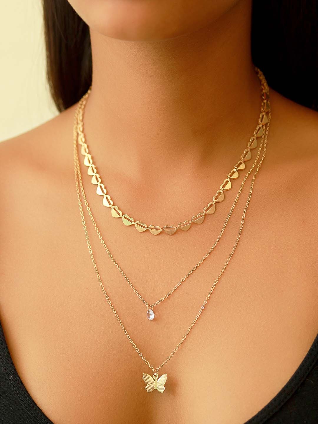 

Ayesha Gold-Plated Layered Necklace