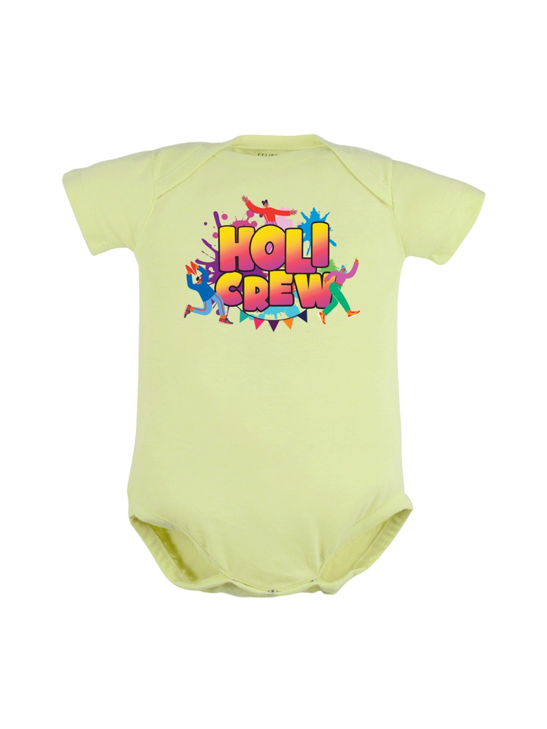 

FFLIRTYGO Infants Printed Envelop Neck Pure Cotton Bodysuit, Green