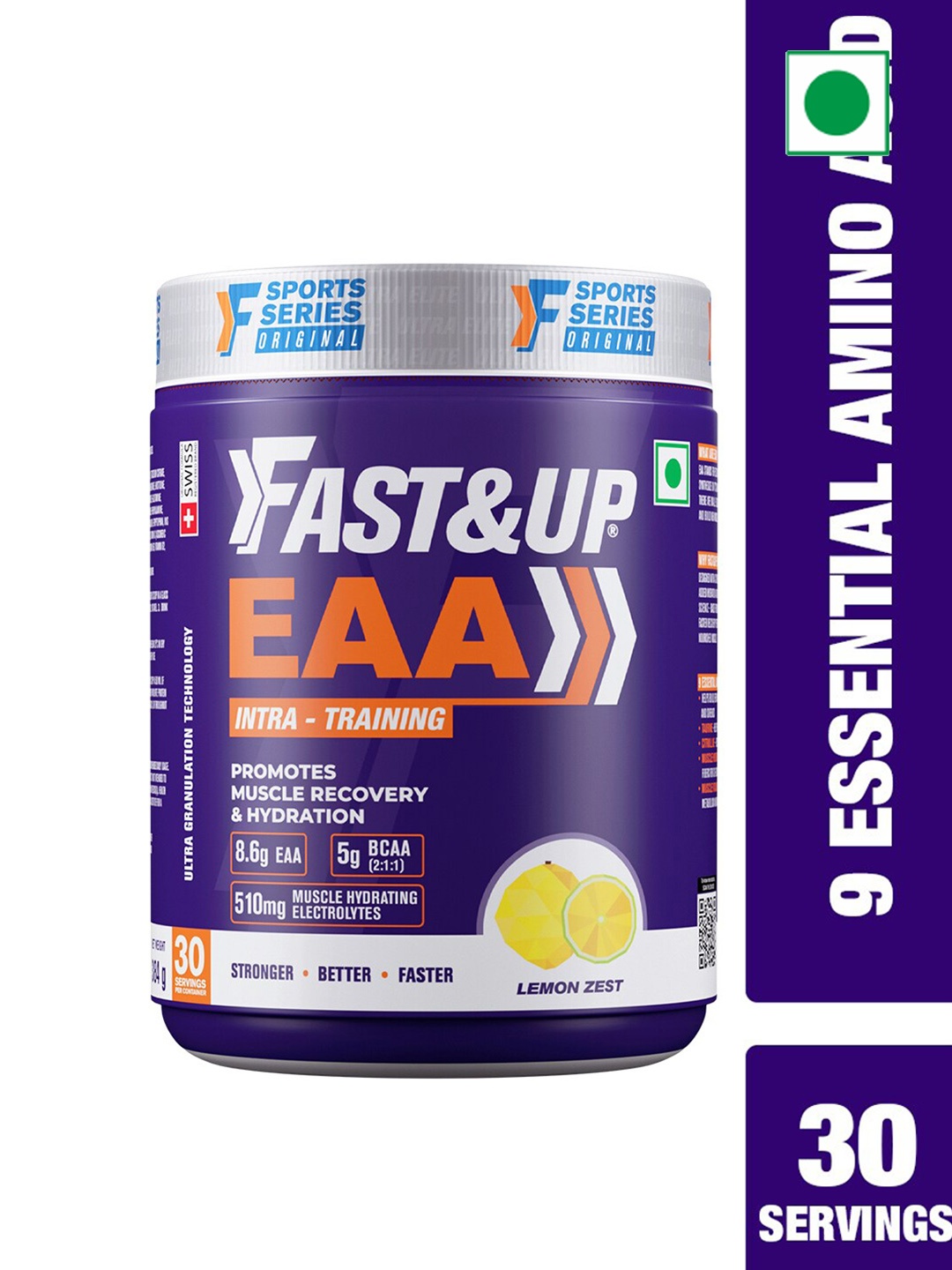 

FAST&UP EAA Intra Training Vitamin Booster-30 Servings, White