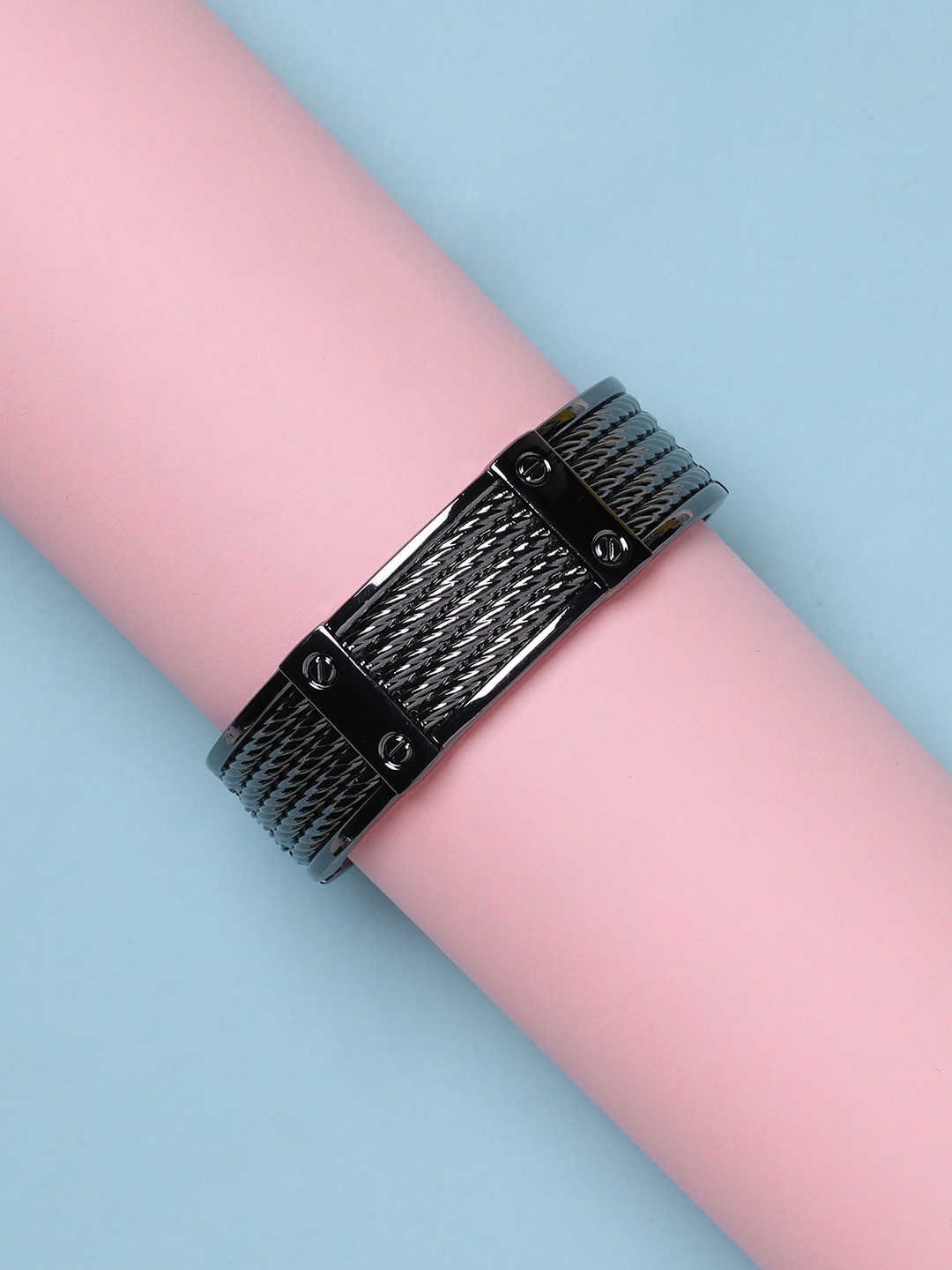 

SOHI Silver-Plated Cuff Bracelet