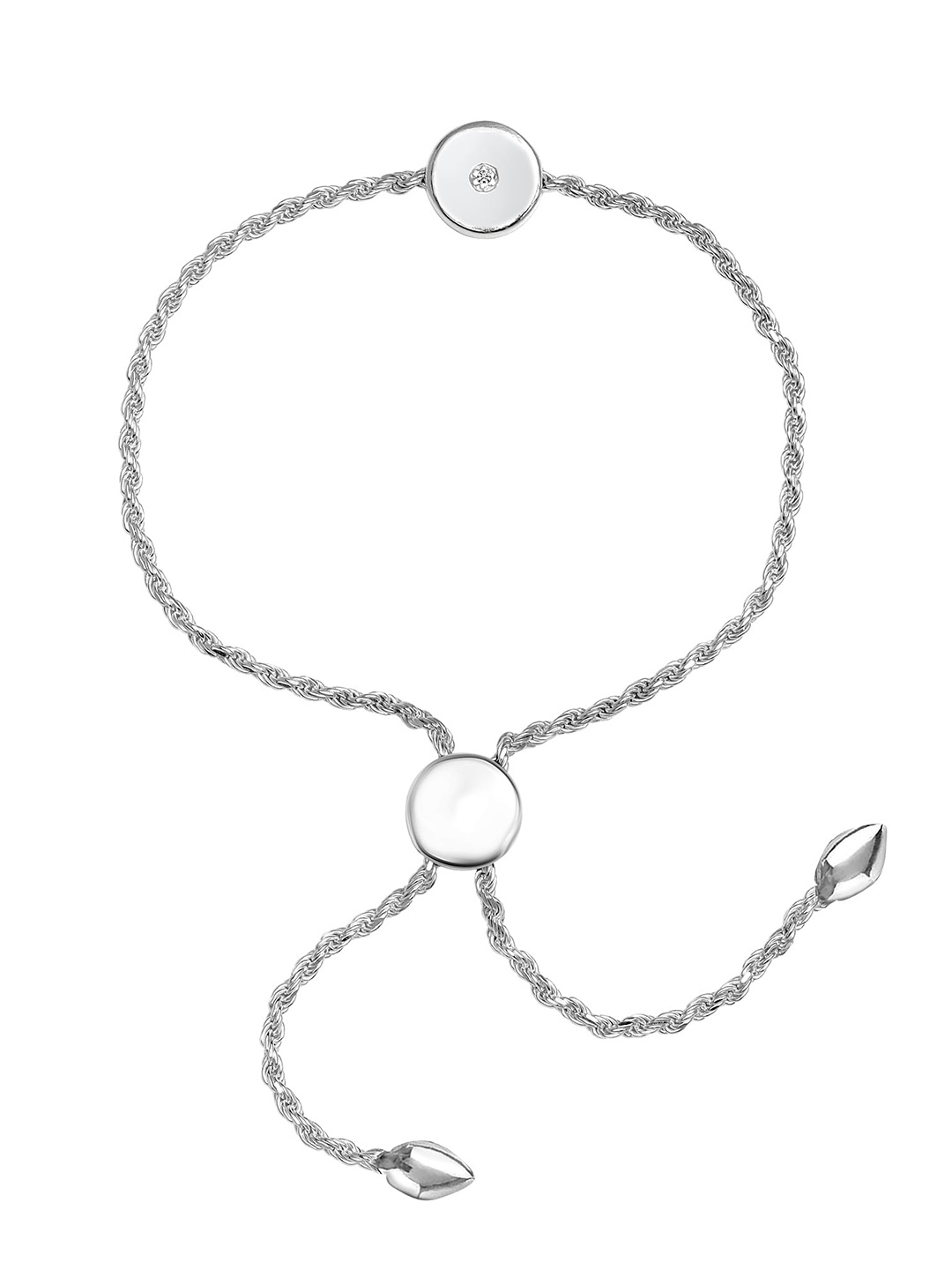 

LeCalla Silver Plated 925 Sterling Silver Charm Bracelet