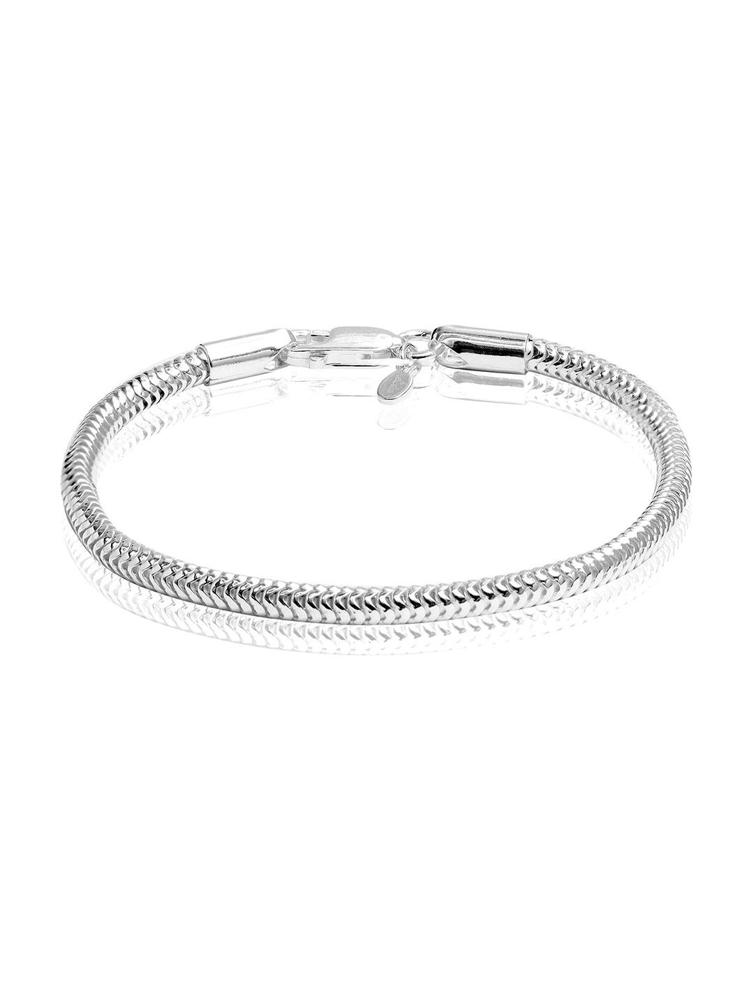 

LeCalla Unisex Silver Plated 925 Sterling Silver Wraparound Bracelet