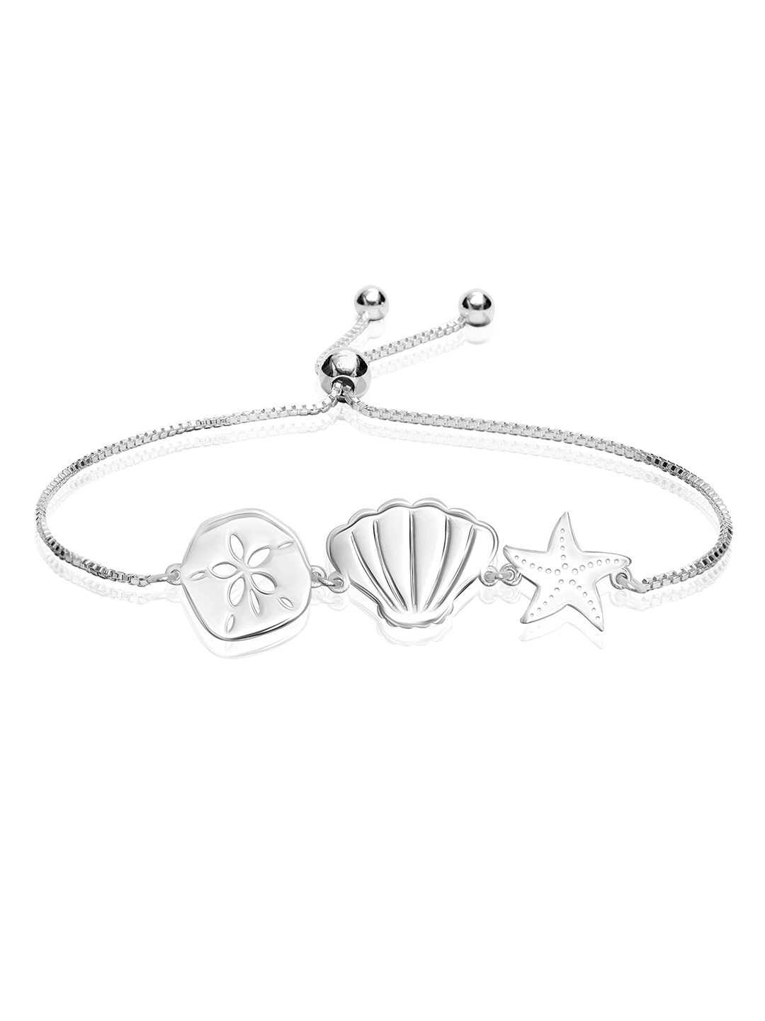 

LeCalla Silver Plated 925 Sterling Silver Charm Bracelet