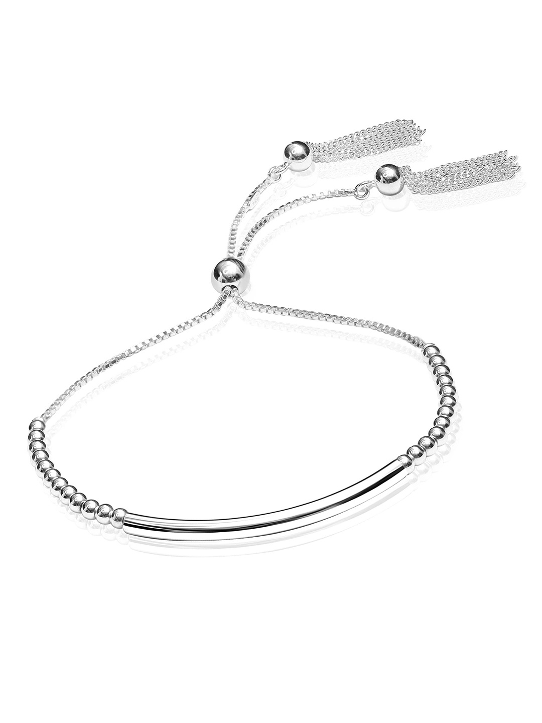 

LeCalla 925 Sterling Silver Plated Cubic Zirconia Link Bracelet