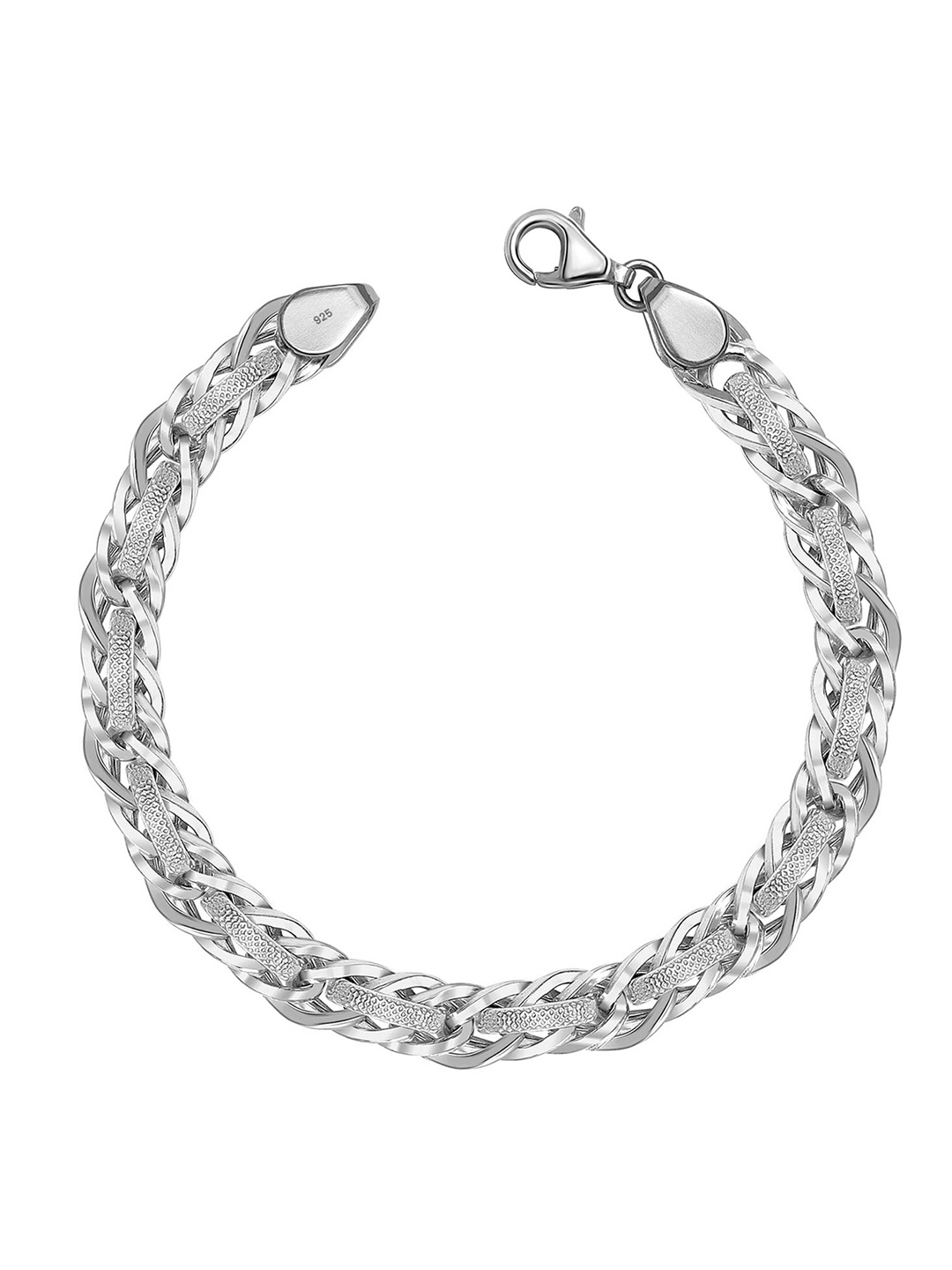 

LeCalla 925 Sterling Silver Plated Link Bracelet