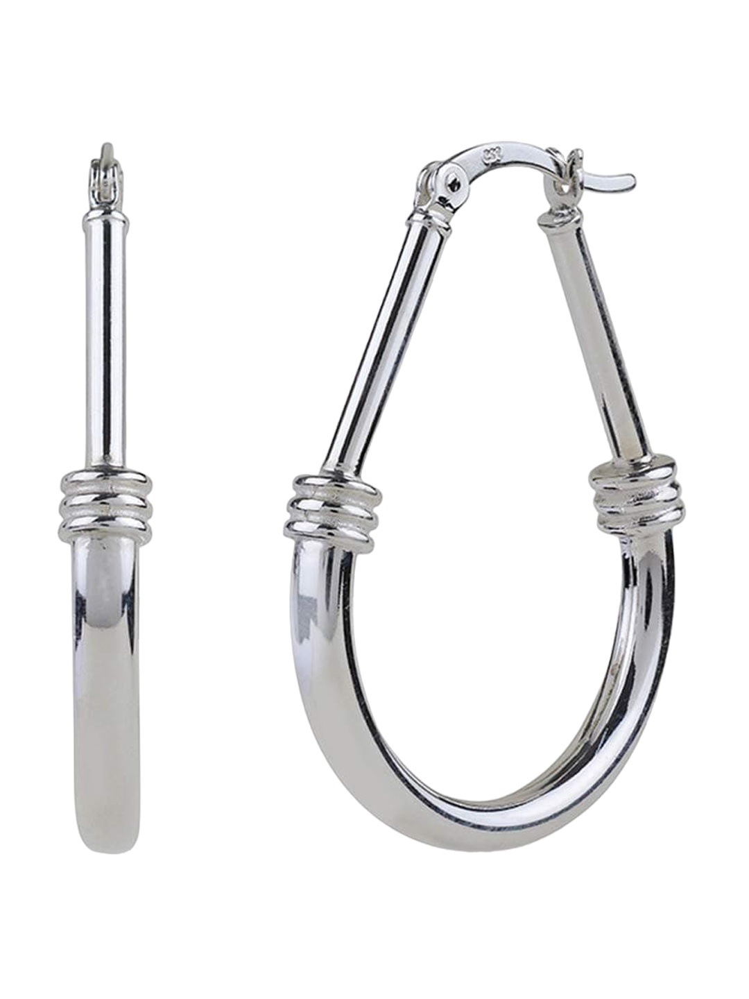 

LeCalla Silver Plated 925 Sterling Silver Contemporary Drop Earrings