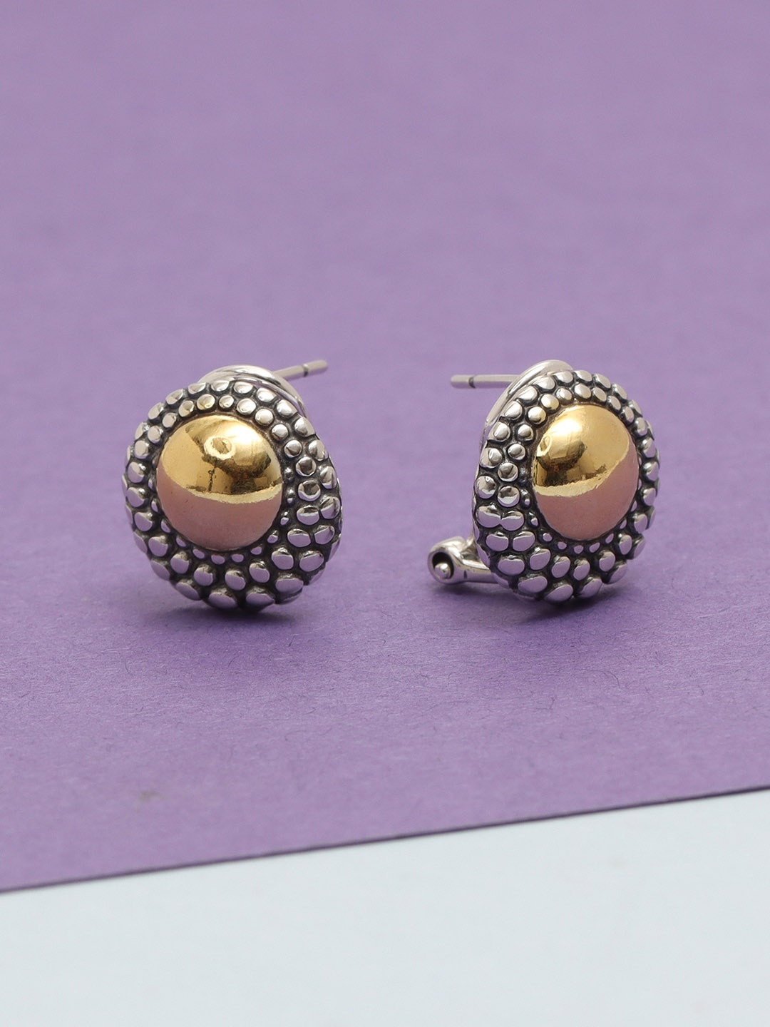 

LeCalla 925 Sterling Silver Plated Contemporary Studs Earrings