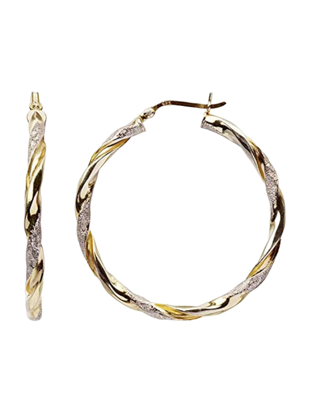 

LeCalla 925 Sterling Silver Plated Hoop Earrings