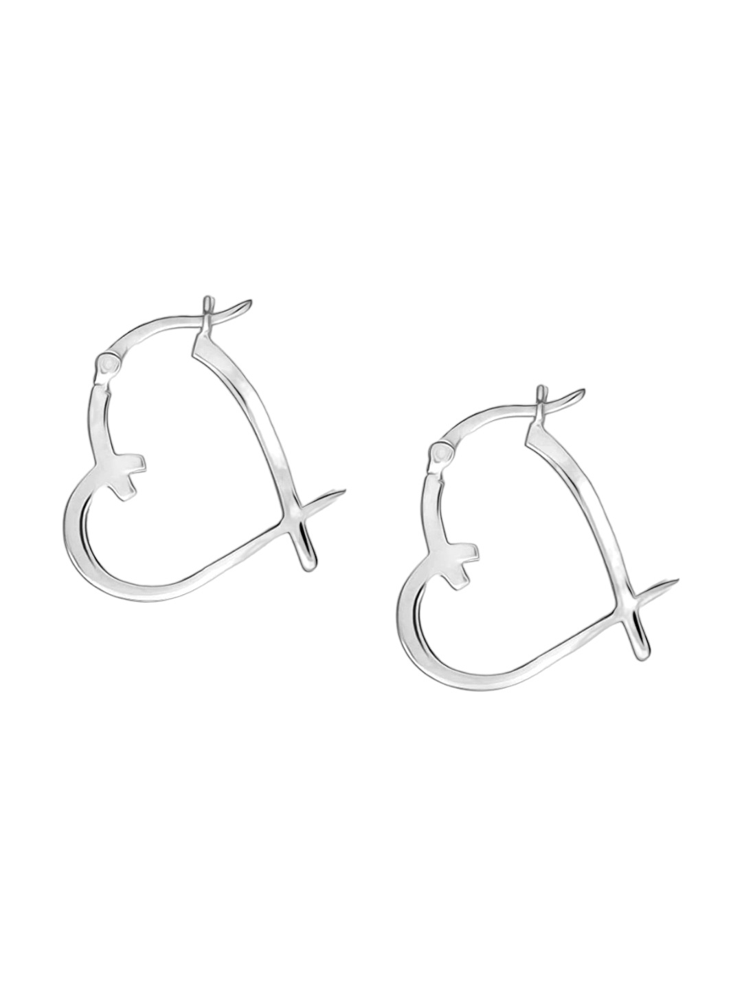 

LeCalla 92.5 Sterling Silver Plated Contemporary Hoop Earrings