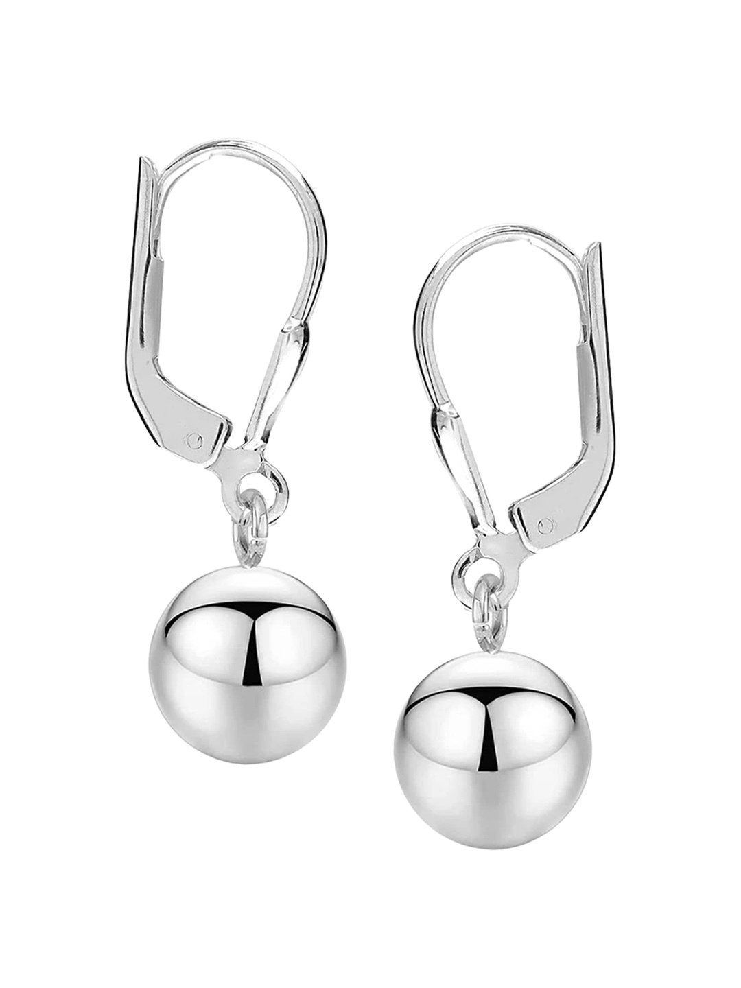 

LeCalla Silver Plated Sterling Silver Spherical Studs Earrings