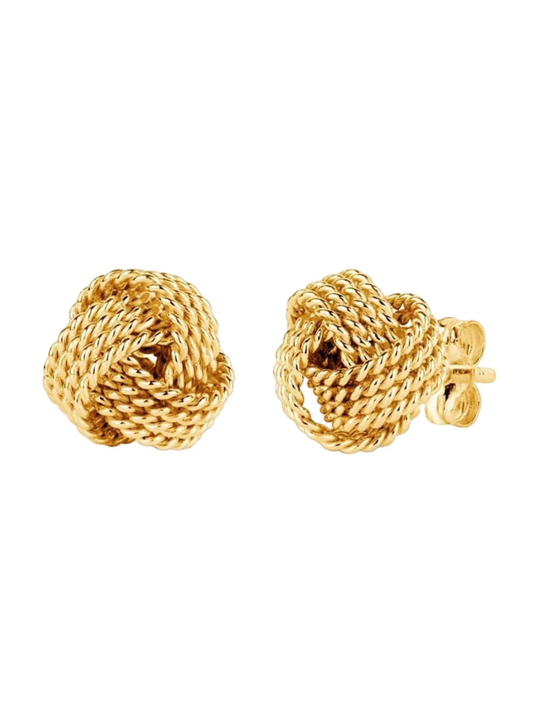 LeCalla Gold-Plated Sterling Silver Contemporary Studs Earrings