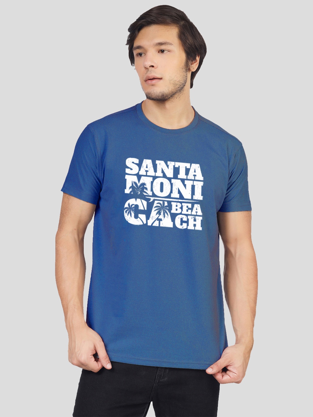 

Greylongg Typography Printed T-shirt, Blue