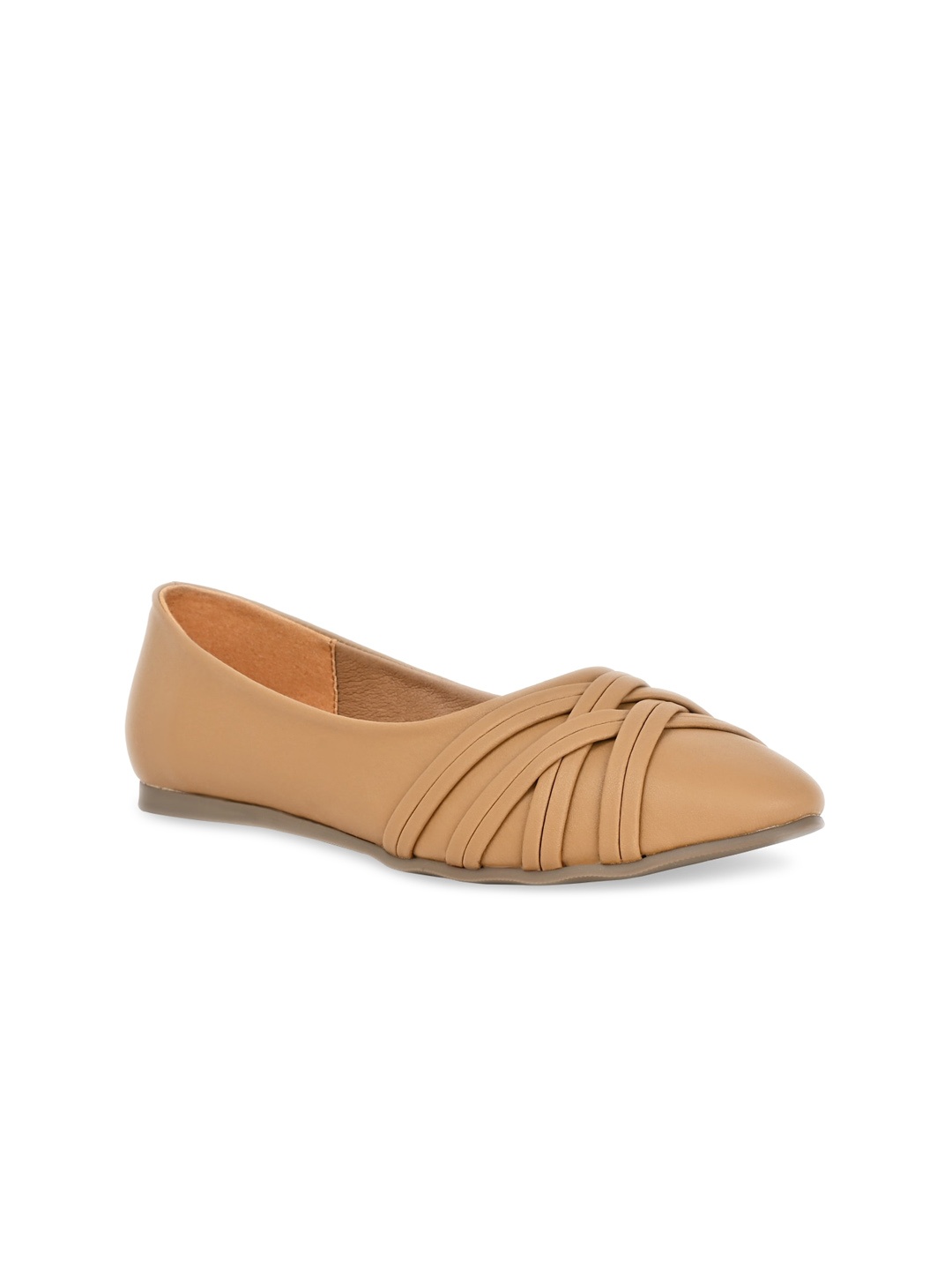 

Rocia Round Toe Ballerinas, Beige
