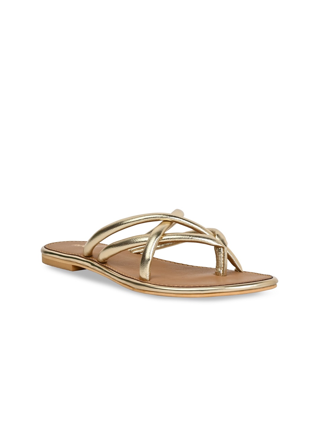 

Rocia Strapy One Toe Flats, Gold