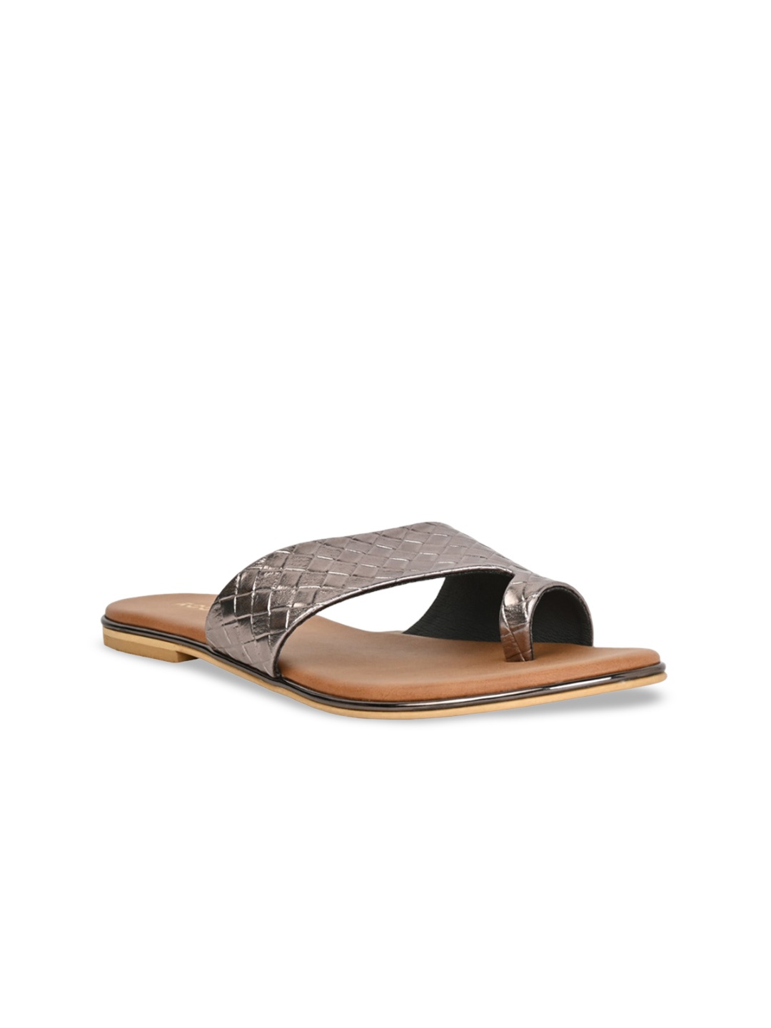 

Rocia Textured One Toe Flats, Metallic