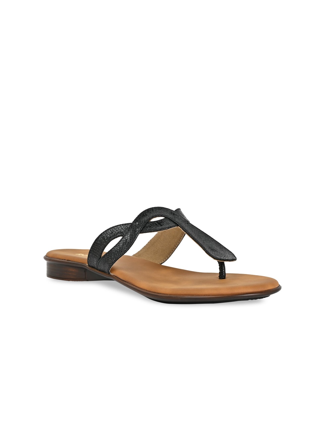 

Rocia Strappy Open Toe Flats, Black
