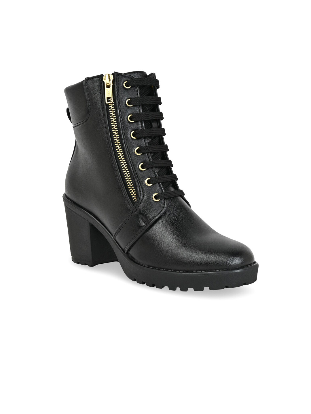 

Rocia Women Mid Top Heeled Boots, Black