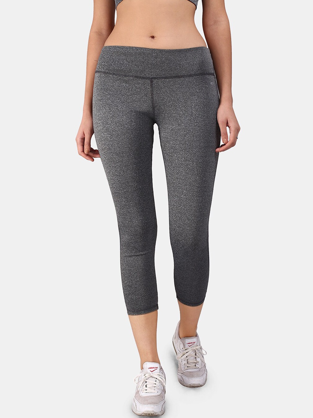 

FILMAX ORIGINALS Women Dri-Fit Four Way Stretch Ankle-Length Gym Tights, Grey