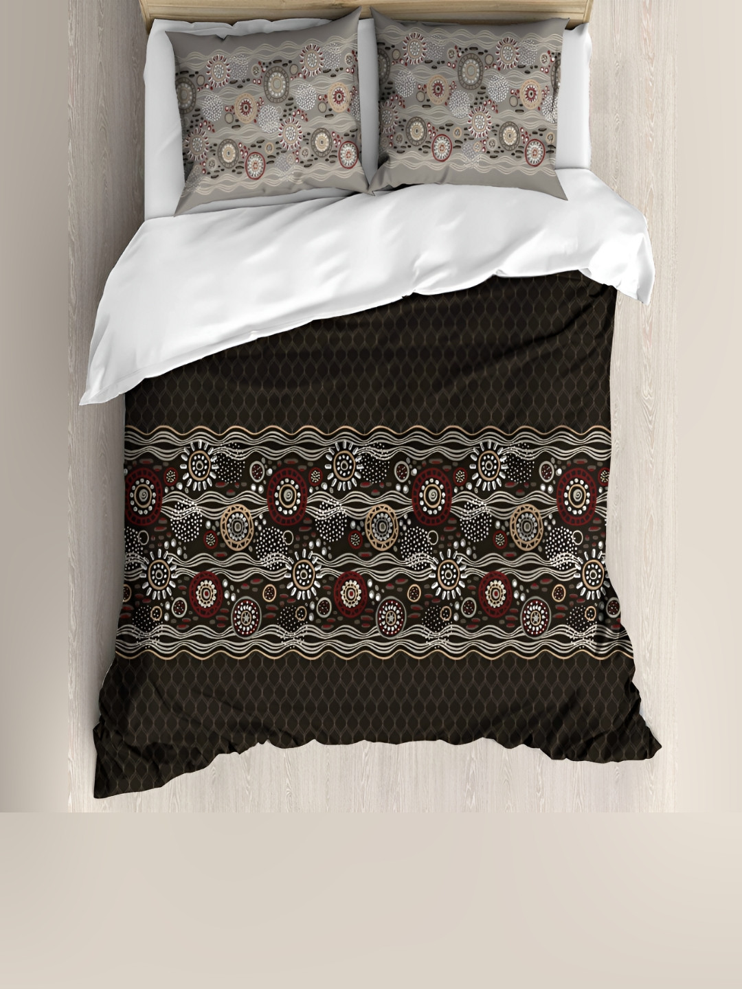 

borato Green & White Floral 180 TC Cotton King Bedsheet with 2 Pillow Covers
