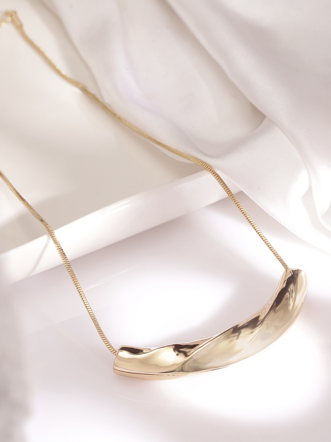 

Rubans Voguish 18kT Gold-Plated Stainless Steel Fortitude Necklace
