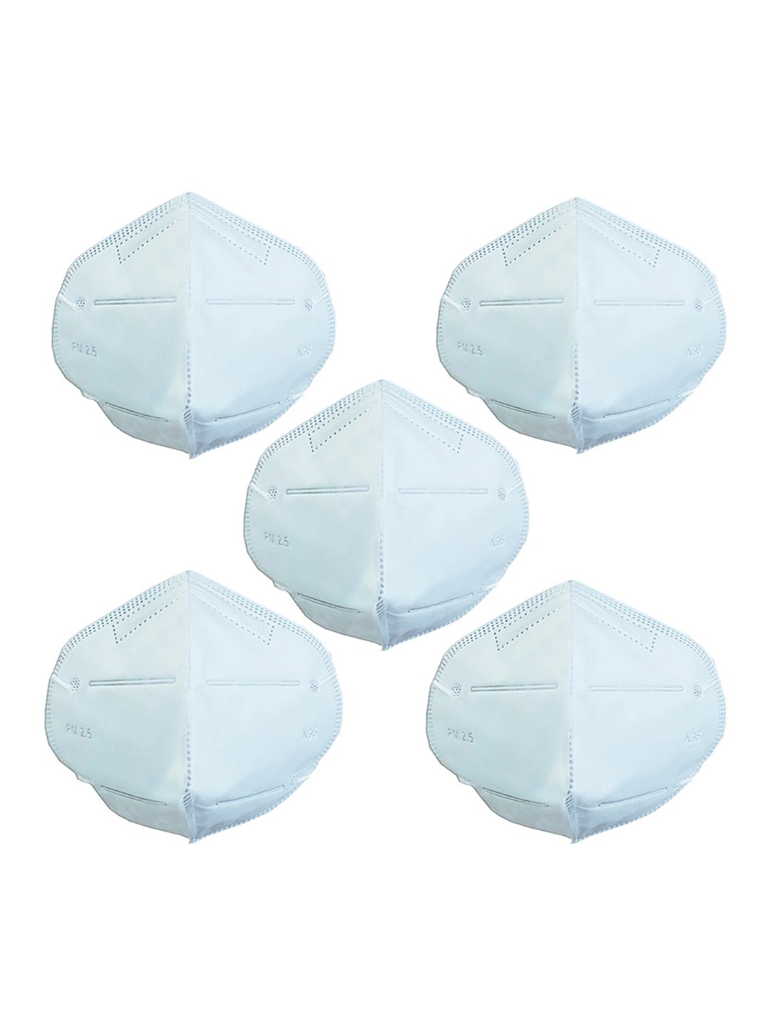 

TEEMOODS Pack of 5 Reusable 5-Ply N95 Masks, White