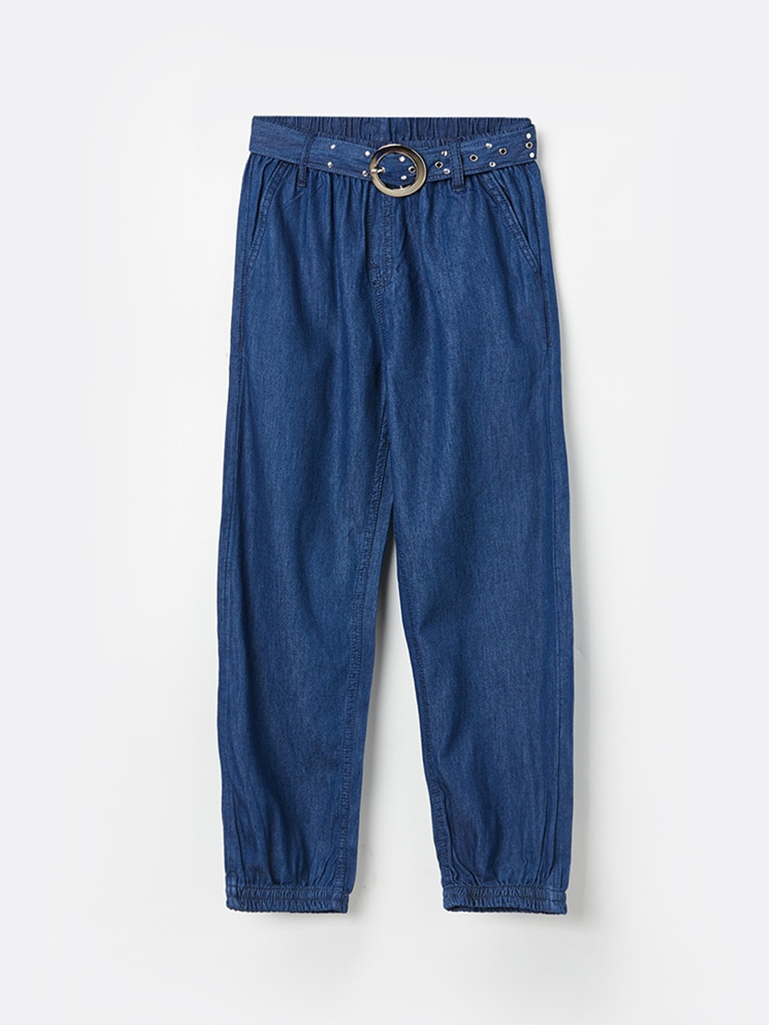 

Fame Forever by Lifestyle Girls Mid-Rise Clean Look Pure Cotton Jeans, Blue