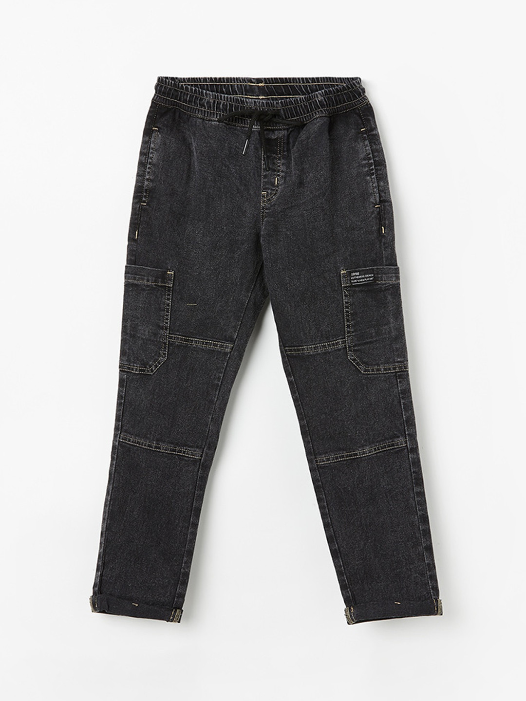 

Fame Forever by Lifestyle Boys Slim Fit Clean Look Stretchable Jeans, Black