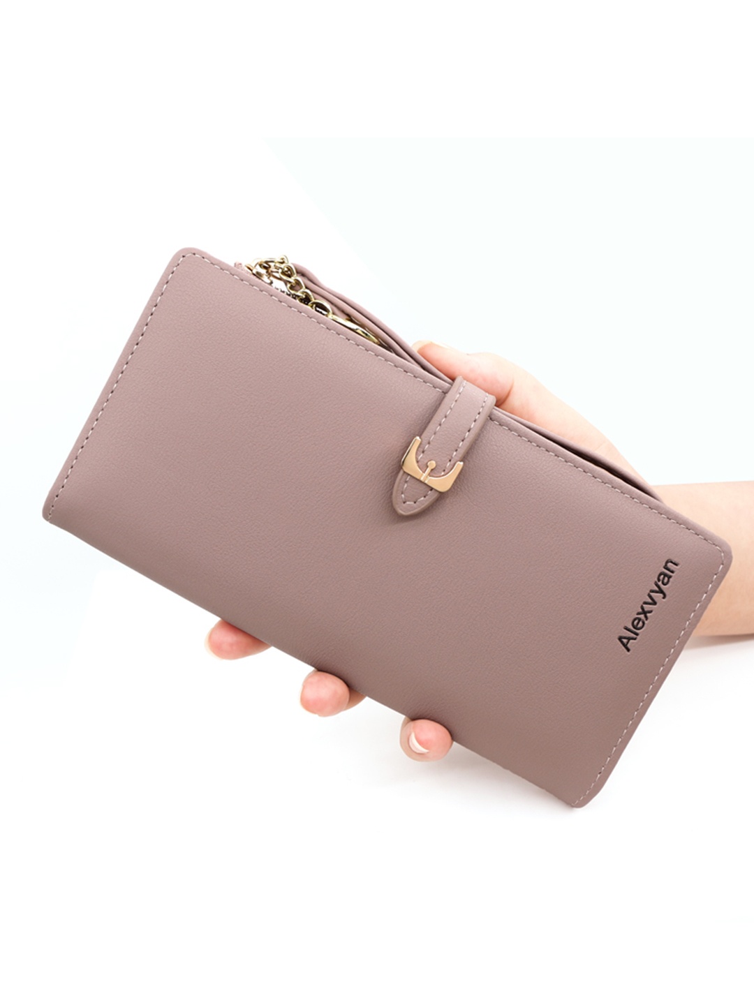 

Alexvyan Women Rfid Two Fold Wallet, Pink