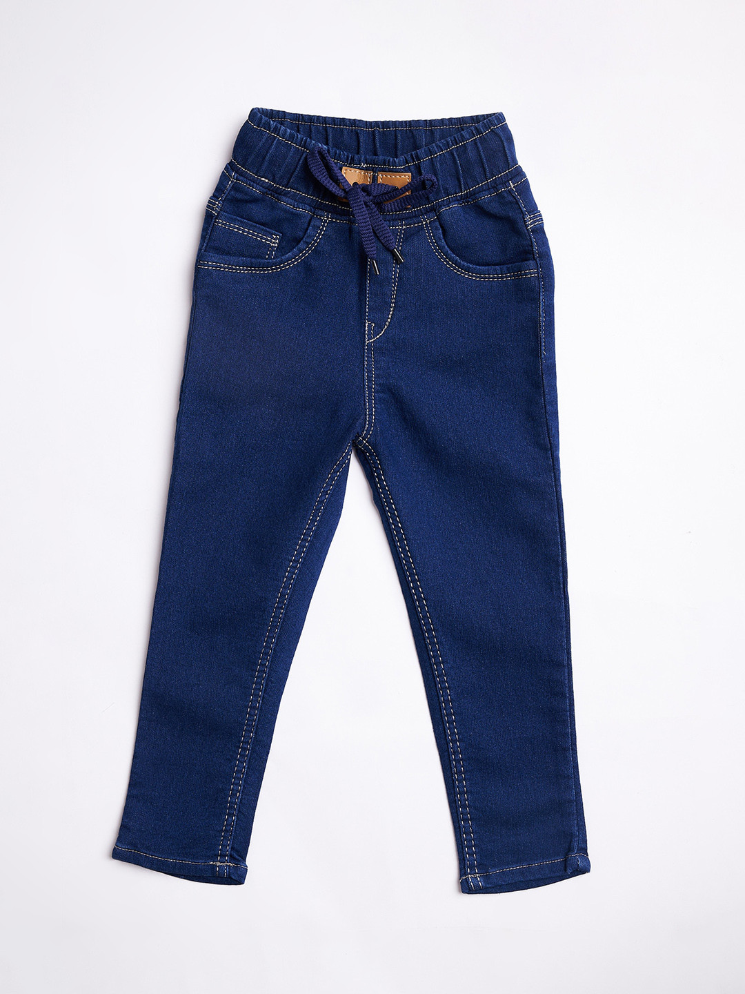 

A-Okay Kids High-Rise Stretchable Jeans, Navy blue