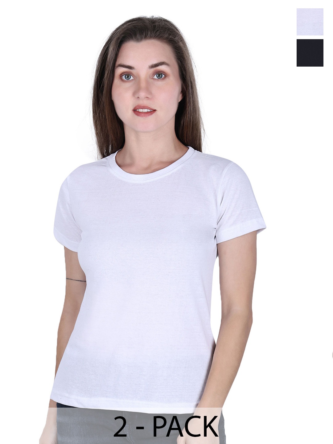 

DADNI FASHION Women Pockets T-shirt, Multi