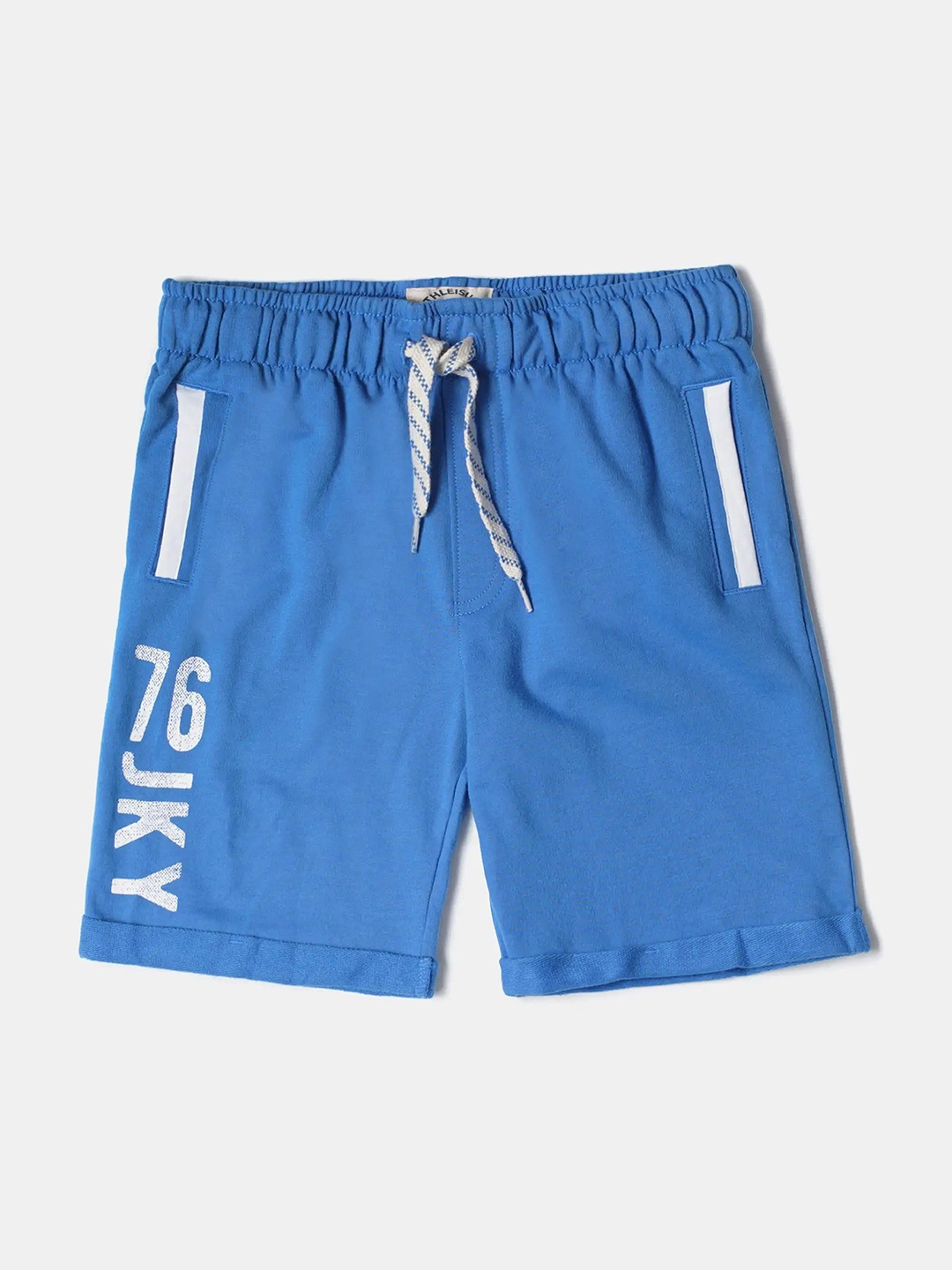 

Jockey Boys Super Combed Cotton Printed Shorts-AB22, Blue