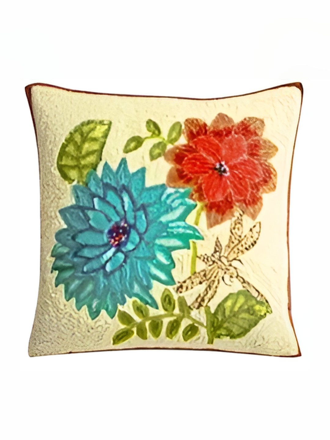 

PURINA'S White & Red Embroidered Square Cushion Covers
