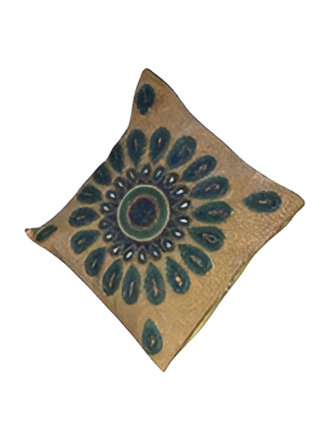 

PURINA'S Brown & Blue Ethnic Motifs Square Cushion Covers