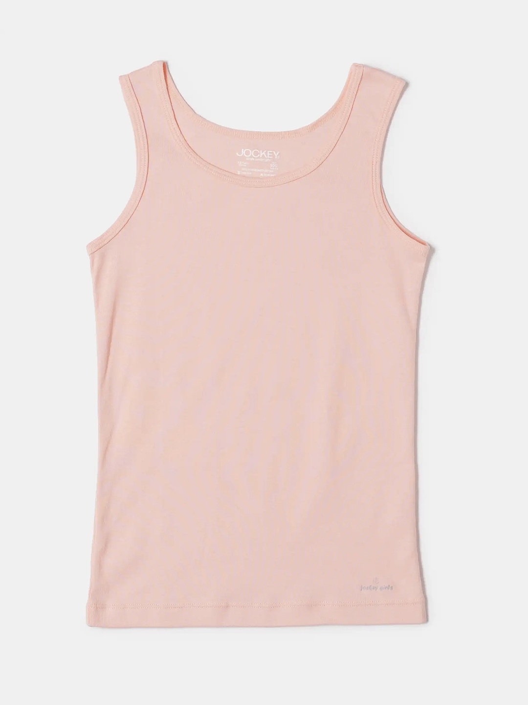 

Jockey Girls Super Combed Cotton Rib Solid Inner Tank Top-SG01, Peach