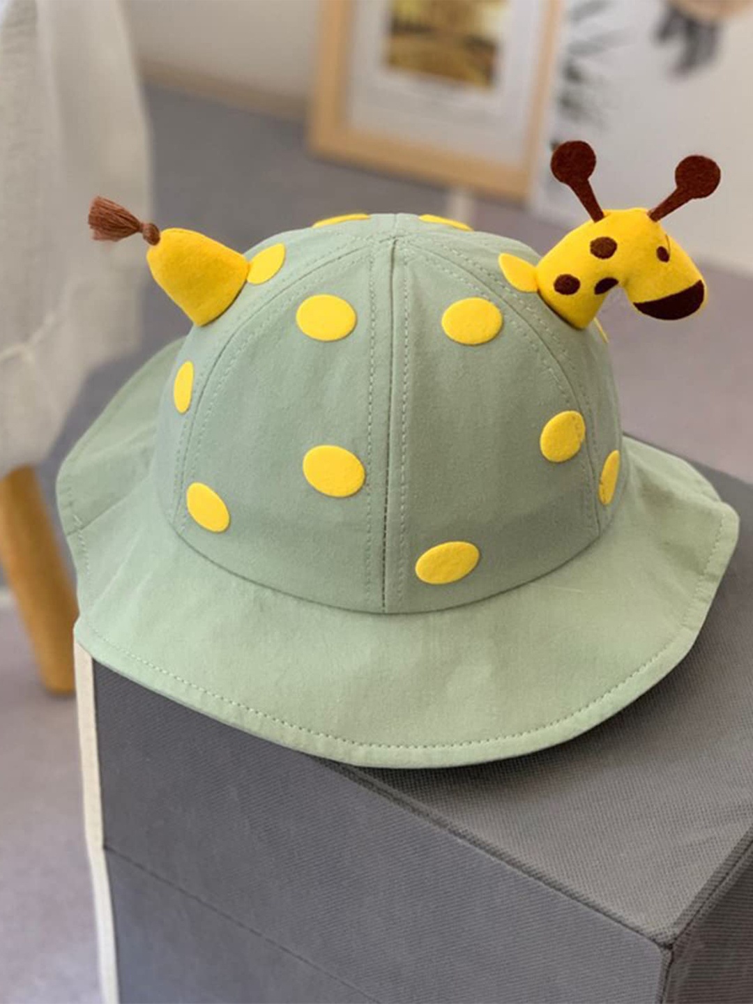 SYGA Infants Self Design Sun Hat, Olive