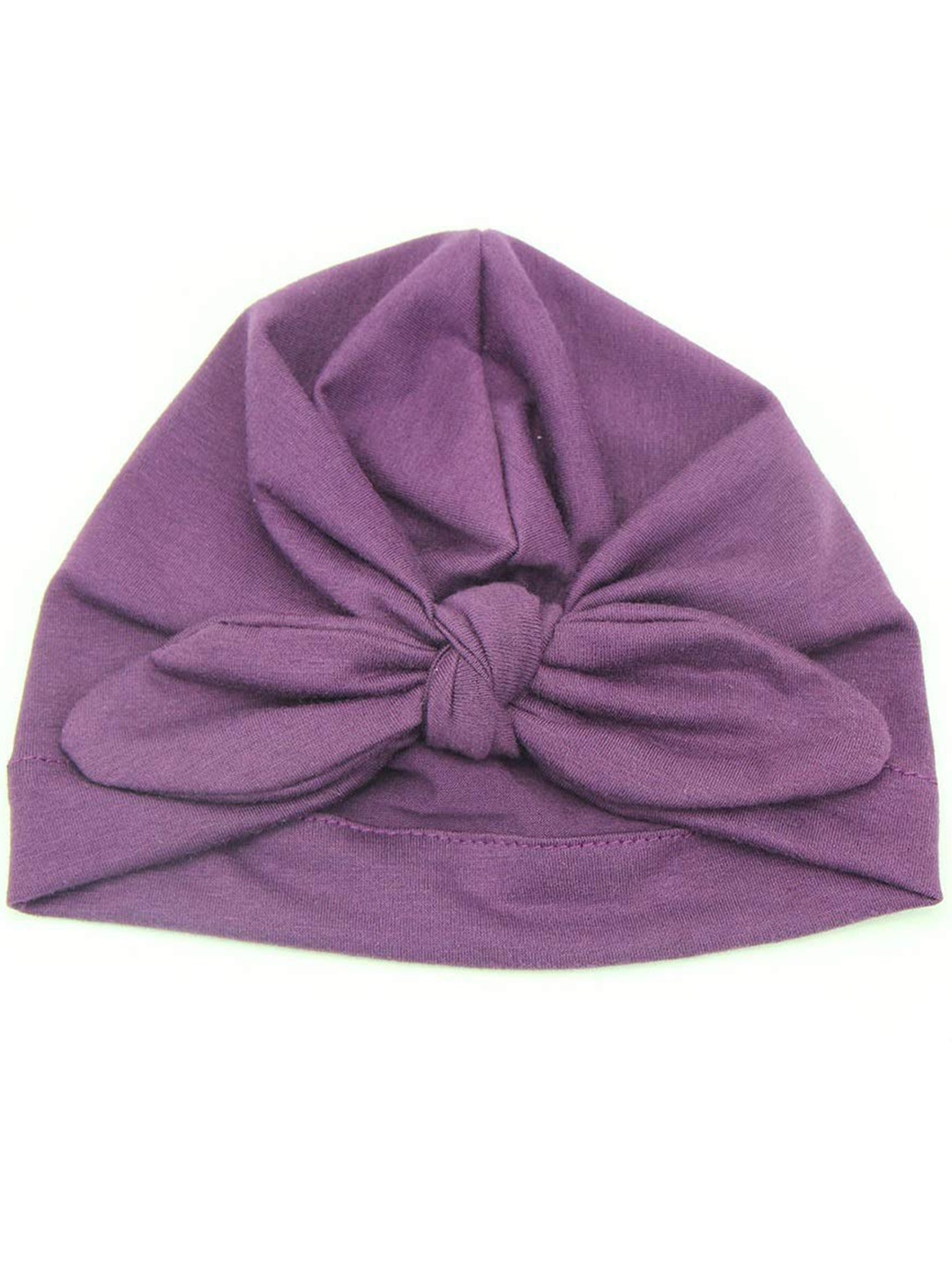 

SYGA Infants Wrap Cotton Turban Beanie Cap, Purple