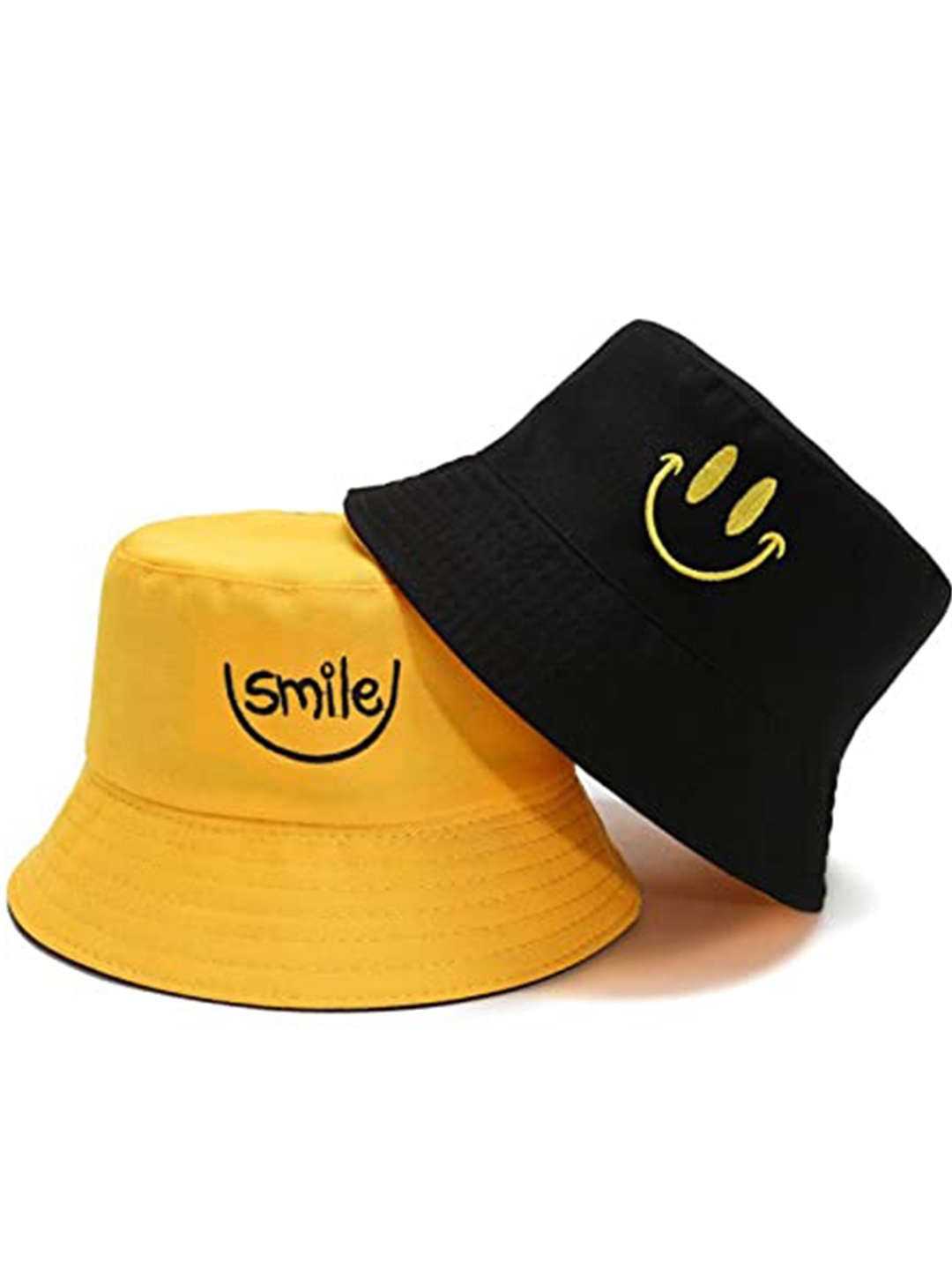 

SYGA Double Sided Cotton Bucket Hat, Yellow