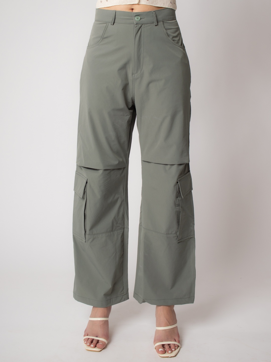 

Stylecast X Hersheinbox Women High-Rise Cargos, Grey