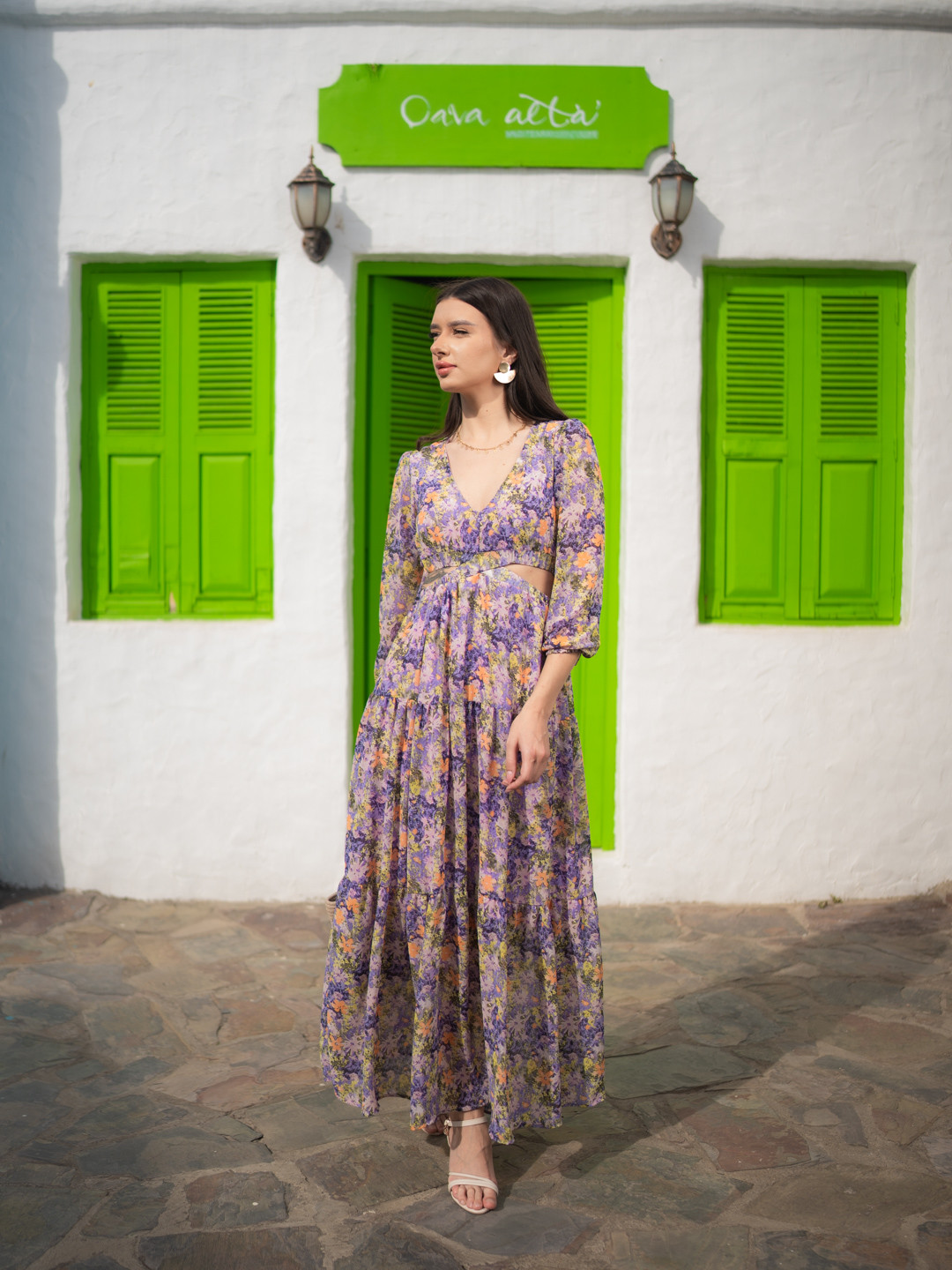 

Stylecast X Hersheinbox Floral Print Maxi Dress, Multi