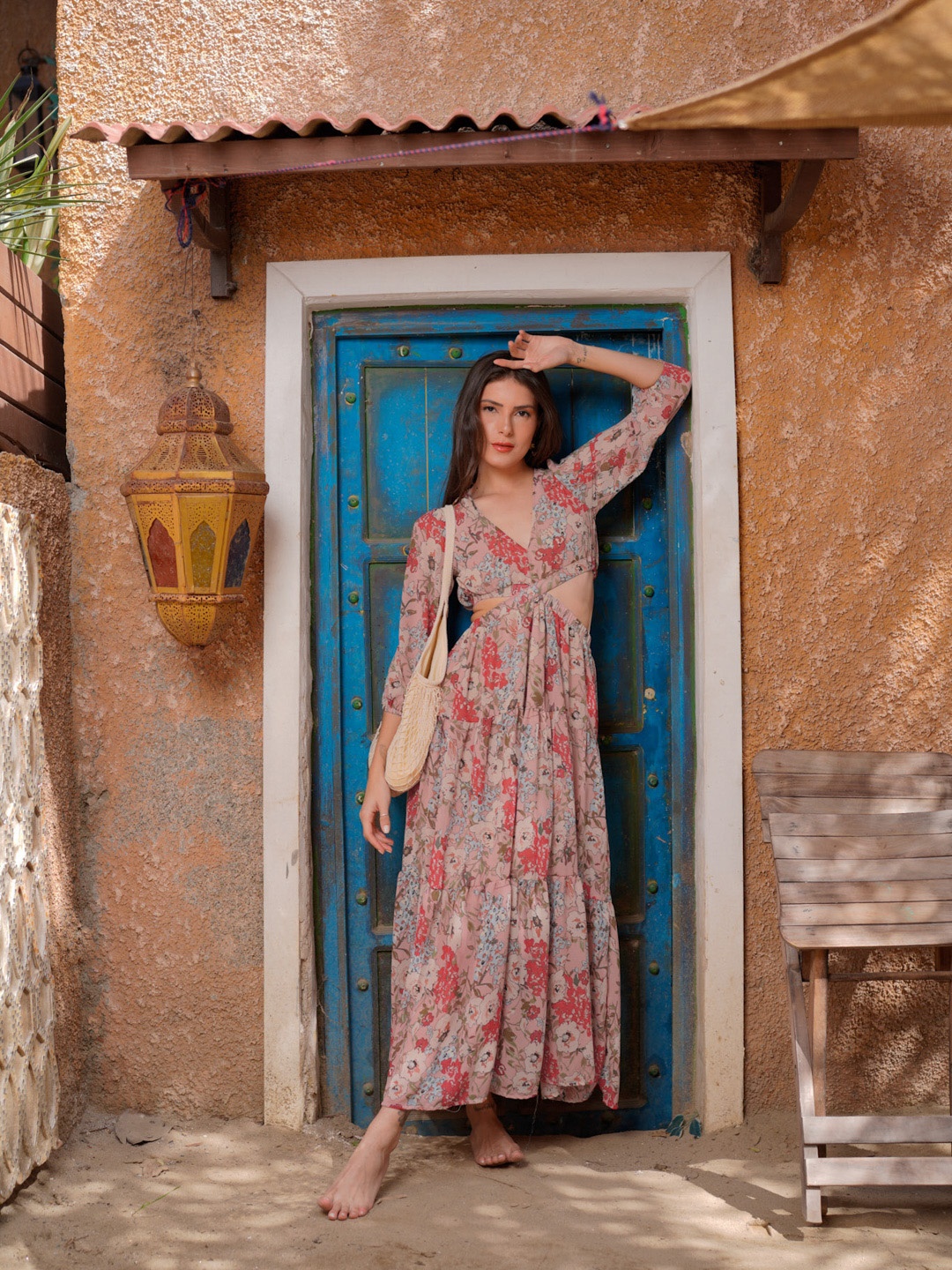 

Stylecast X Hersheinbox Floral Print Maxi Dress, Multi
