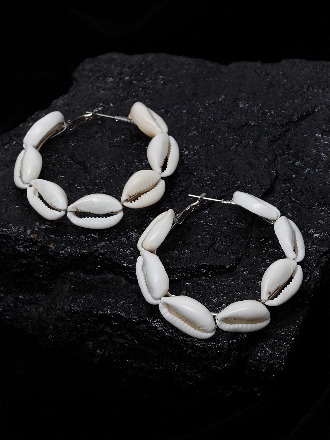 

PANASH Silver-Plated Contemporary Hoop Earrings