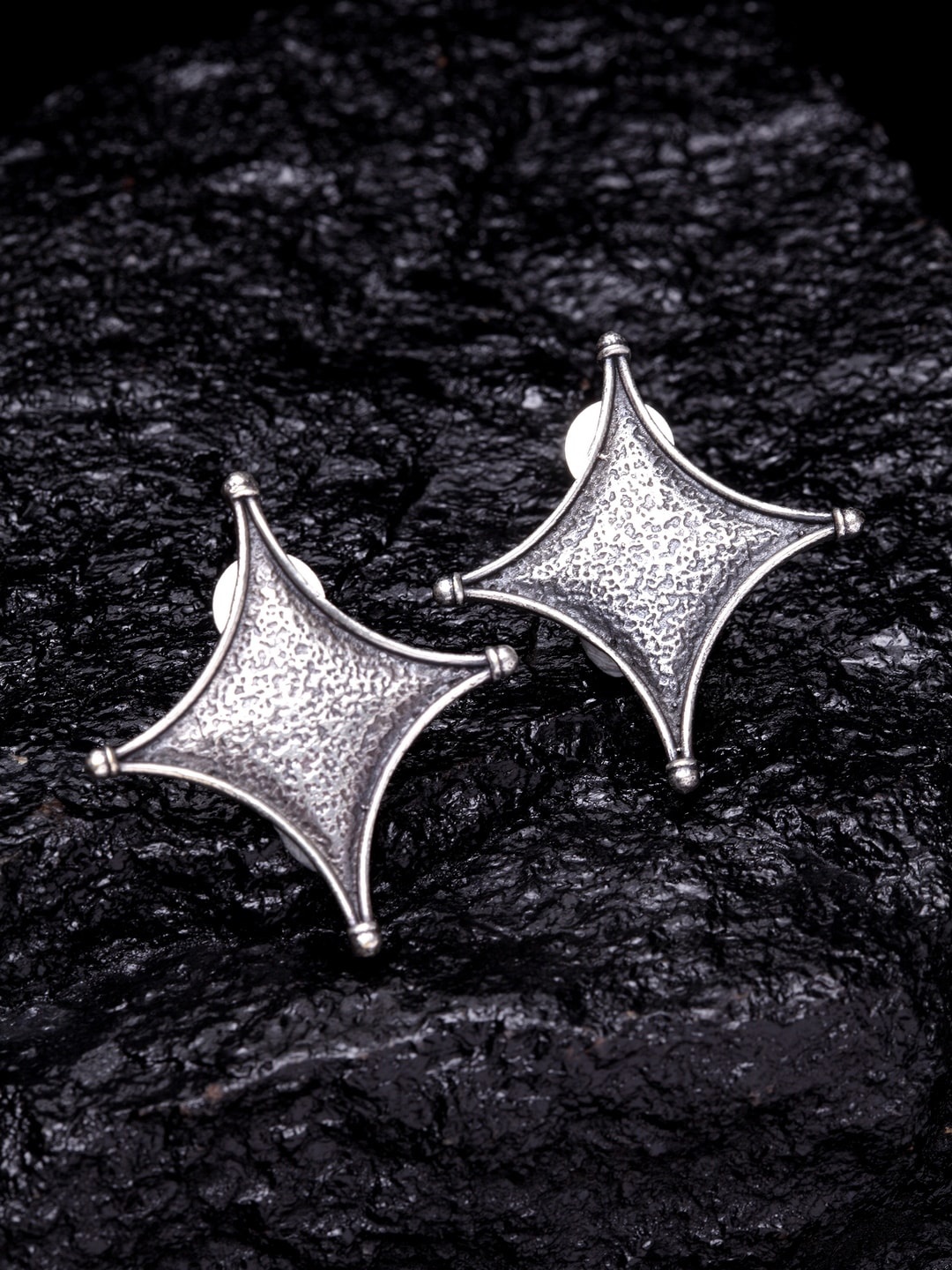 PANASH Contemporary Studs Earrings, Silver