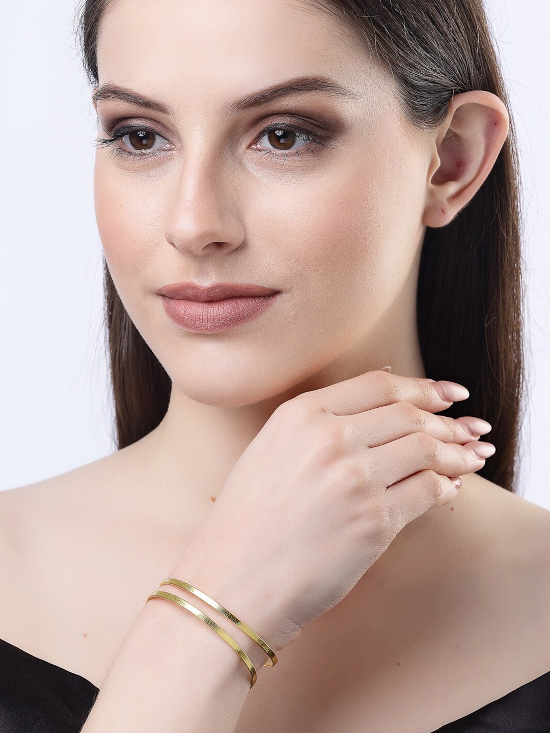 

NVR Gold Plated Cuff Bracelet